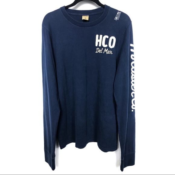Hollister Navy Blue Long Sleeve Deals 